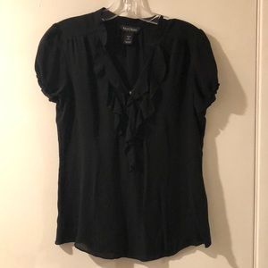 Black silk blouse